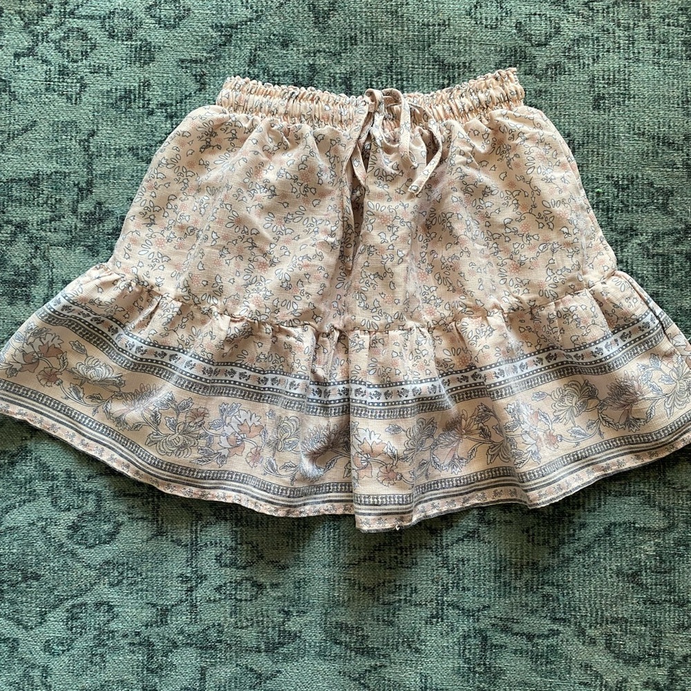 Cutest Little Princess Polly Linen Skirt